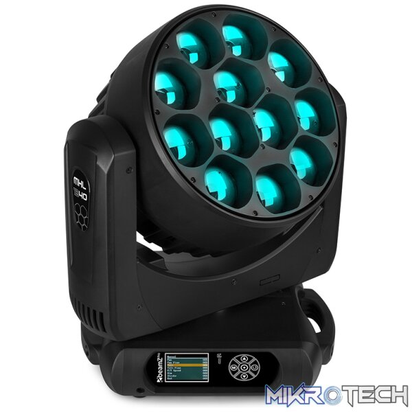 Beamzpro Mhl1240 Led Moving Head Zoom 12X 40W Rgbw - Image 4