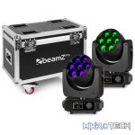 Beamzpro Mhl740 Led Moving Head Zoom 7X 40W Rgbw [2 In A Flightcase]