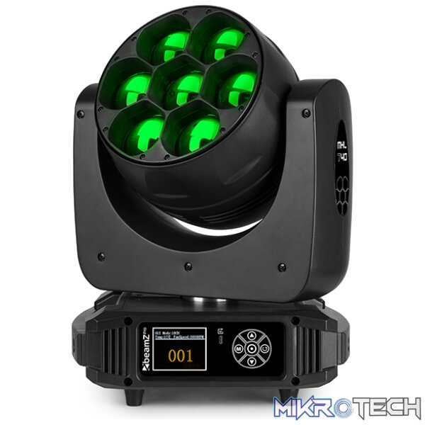 Beamzpro Mhl740 Led Moving Head Zoom 7X 40W Rgbw [2 In A Flightcase] - Image 4