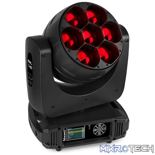 Beamzpro Mhl740 Led Moving Head Zoom 7X 40W Rgbw [2 In A Flightcase] - Image 5