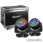 Beamzpro Mhl1940 Led Moving Head Bee Eye Zoom 19X 40W Rgbw [2 In A Flightcase]