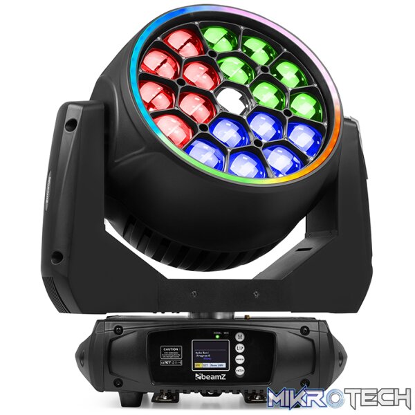 Beamzpro Mhl1940 Led Moving Head Bee Eye Zoom 19X 40W Rgbw [2 In A Flightcase] - Image 2