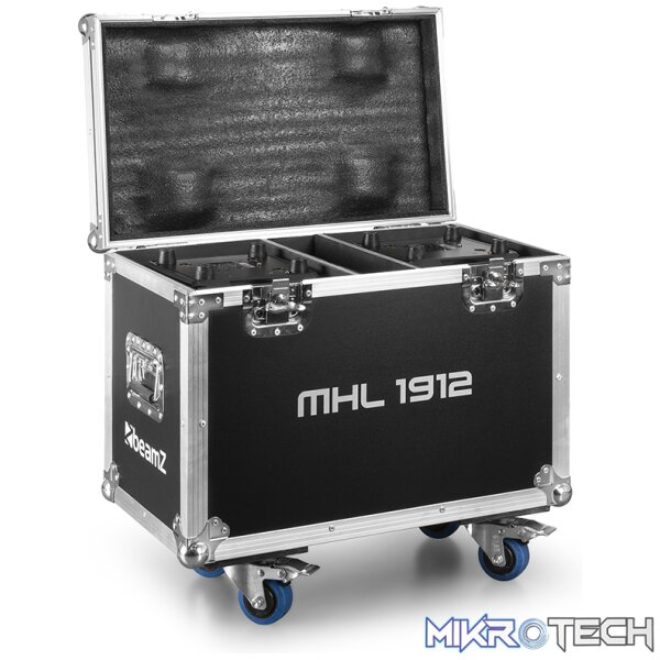 Beamz Mhl1912 Led Moving Head Wash 19X 12W Rgbw [2 In A Flightcase] - Image 4