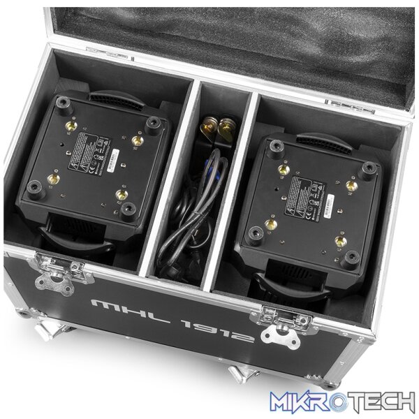 Beamz Mhl1912 Led Moving Head Wash 19X 12W Rgbw [2 In A Flightcase] - Image 9