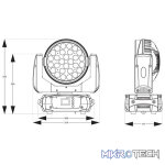Beamz Fuze2812 Led Moving Head Wash With Zoom 28X 12W Rgbawuv - Image 15