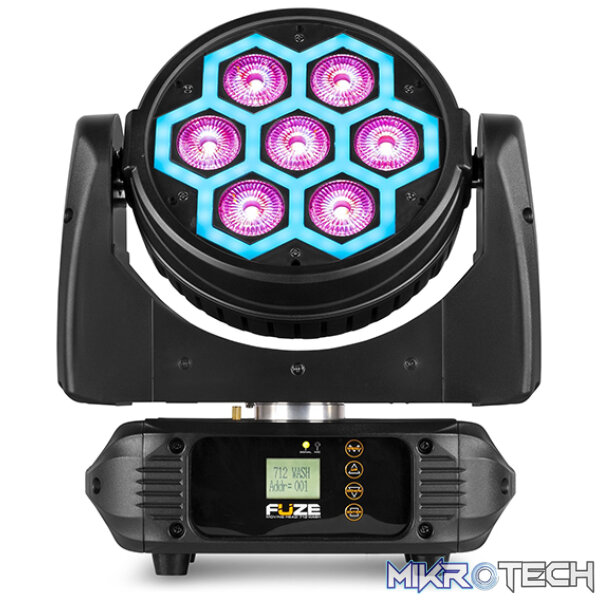 Beamz Fuze712 Led Moving Head Wash With Smd Led Effect 7X 12W Rgbw - Image 3
