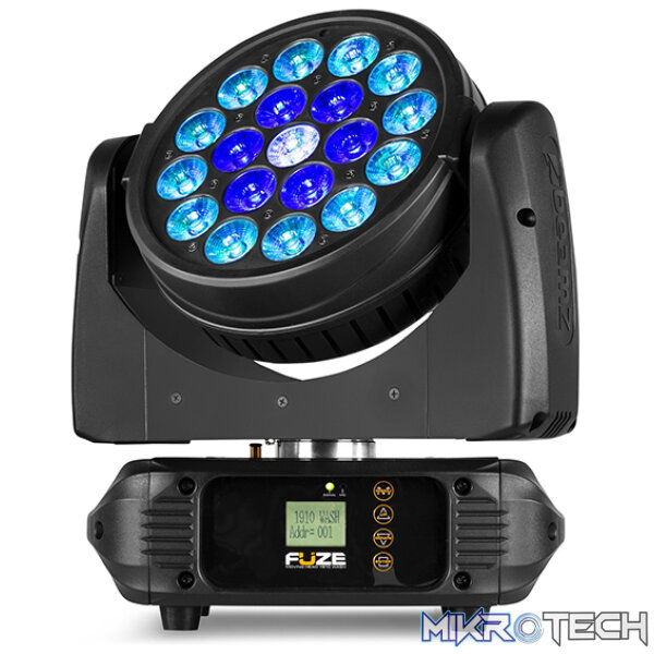 Beamz Fuze1910 Led Moving Head Wash With Ring Control 19X 10W Rgbw - Image 6