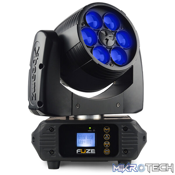 Beamz Fuze610Z Led Moving Head Wash With Zoom 6X 10W Rgbw [2 In A Flightcase] - Image 3