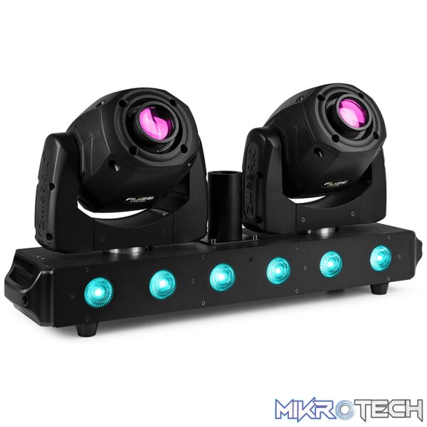 150388B_1 Beamz Fuze Twin Led Moving Head Bar 1X 75W 6X 15W Rgbw - Image 1