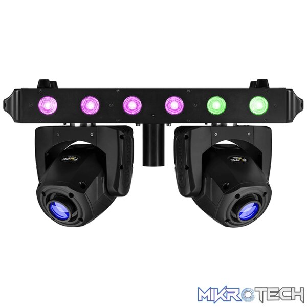 Beamz Fuze Twin Led Moving Head Bar 1X 75W 6X 15W Rgbw - Image 2