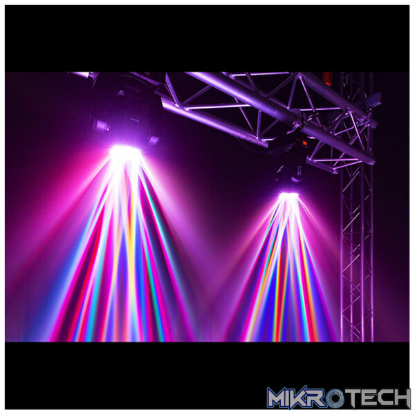 Beamz Panther80 Led Moving Head With Rotating Lenses 6X 12W Rgbw - Image 7