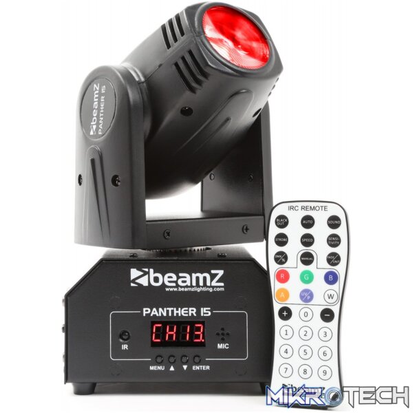 150458B_1 Beamz Panther15 Led Moving Head Beam Irc - Image 1