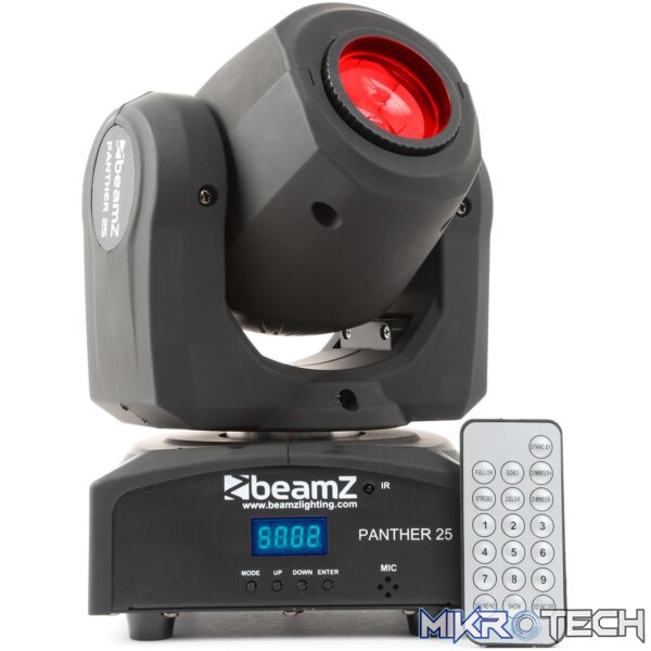 150460B_1 Beamz Panther25 Led Moving Head Spot 1X 12W - Image 1