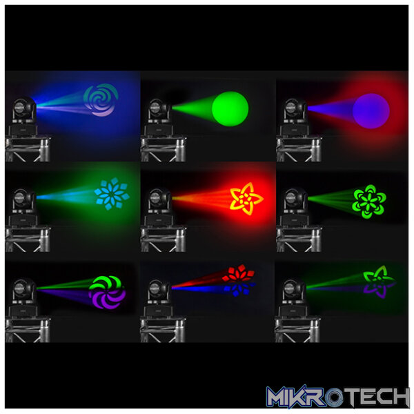 Beamz Mhl75 Led Moving Head Spot 1X 30W Wash 6X 8W Rgbw - Image 8