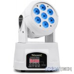 Beamz Mhl74 White Led Moving Head Wash 7X 10W Rgbw
