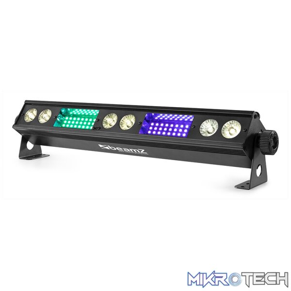 Beamz Lsb340 Led Multi Effect Bar Ip20 6X 3W Ww Strobe Rgb - Image 2