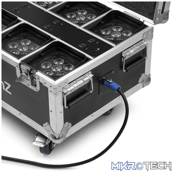 Beamz Bbp62 Led Battery Uplighter Ip65 6X 12W Rgbawuv [6 In A Flightcase] - Image 9