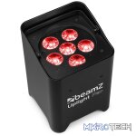 Beamz Bbp62 Led Battery Uplighter Ip65 6X 12W Rgbawuv [6 In A Flightcase] - Image 4
