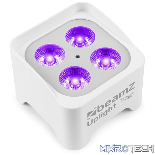 Beamz Bbp90W Led Battery Uplight Par Ip20 4X 4W Rgbuv - Image 4