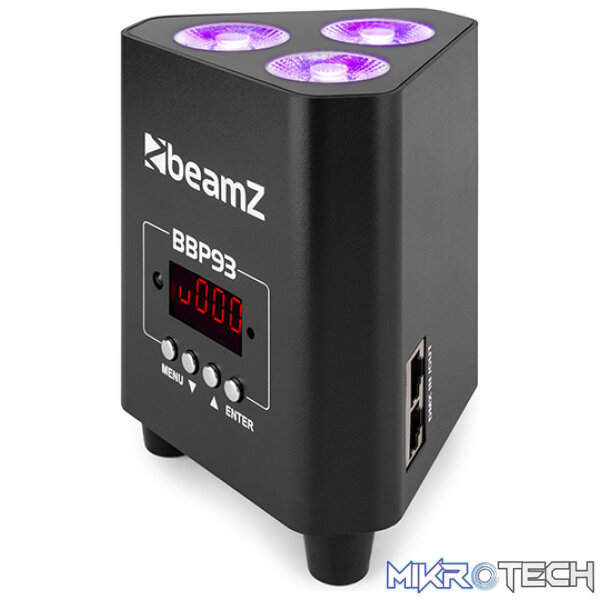 Beamz Bbp93 Led Battery Uplight Par Ip20 3X 10W Rgbw - Image 2