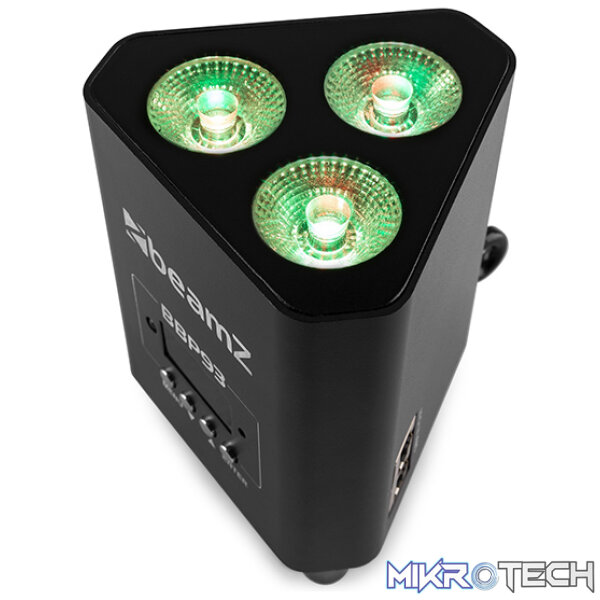 Beamz Bbp93 Led Battery Uplight Par Ip20 3X 10W Rgbw - Image 6
