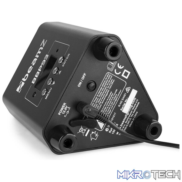 Beamz Bbp93 Led Battery Uplight Par Ip20 3X 10W Rgbw - Image 9
