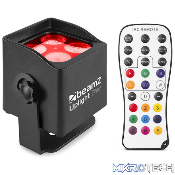 Beamz Bbp44 Led Battery Uplight Par Ip65 4X 4W Rgbw - Image 6