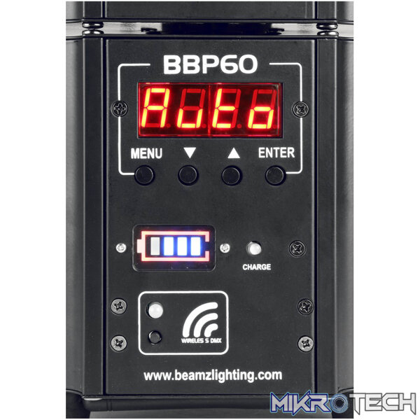 Beamzpro Bbp60 Led Uplight Ip20 9X 12W Rgbawuv [6 In A Flightcase] - Image 11