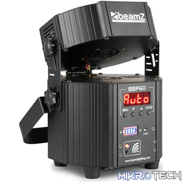 Beamzpro Bbp60 Led Uplight Ip20 9X 12W Rgbawuv [6 In A Flightcase] - Image 4