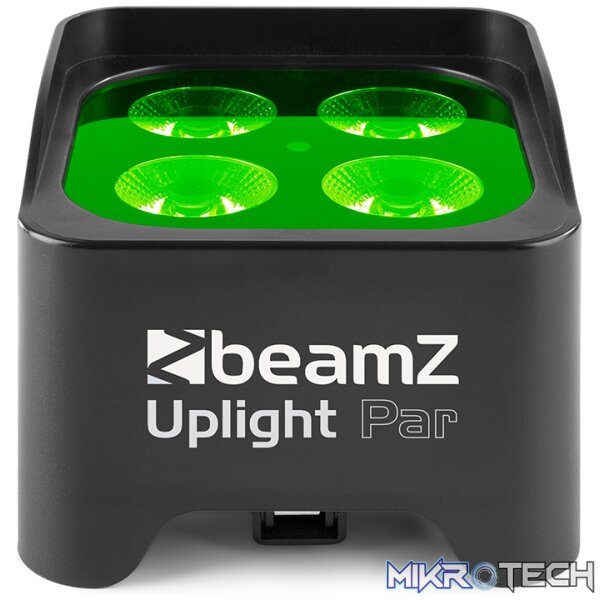 Beamz Bbp90 Led Battery Uplight Par Ip20 4X 4W Rgbuv - Image 2