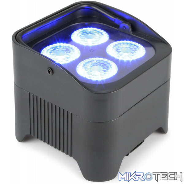 150589B_1 Beamz Bbp94 Led Battery Uplight Par Ip20 4X 10W Rgbawuv - Image 1