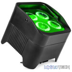 Beamz Bbp94W Led Battery Uplight Par Ip20 4X 12W Rgbawuv - Image 4