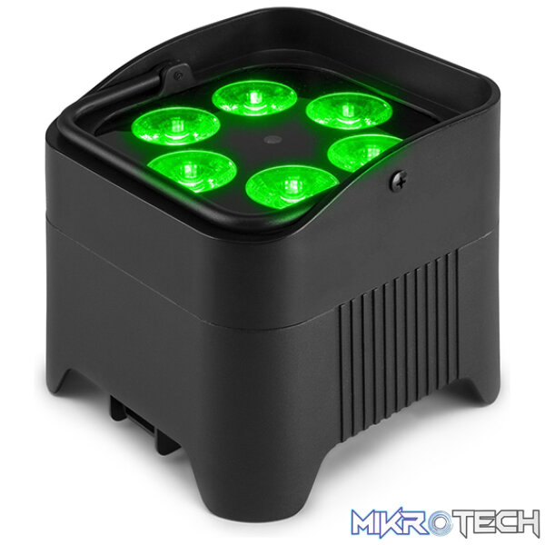 Beamz Bbp96S Led Battery Uplight Par Ip20 6X 12W Rgbawuv - Image 2