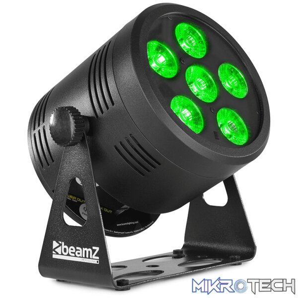 150594B_1 Beamzpro Bbp66 Led Battery Uplight Par Ip20 6X 6W Rgbw - Image 1