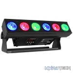 Beamz Bbb612 Led Battery Bar Ip20 6X 12W Rgbawuv