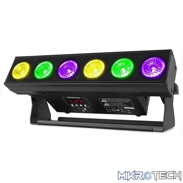 Beamz Bbb612 Led Battery Bar Ip20 6X 12W Rgbawuv - Image 2
