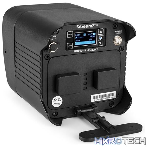 Beamzpro Bbp54 Led Battery Uplight Par Ip54 4X 12W Rgbawuv - Image 7