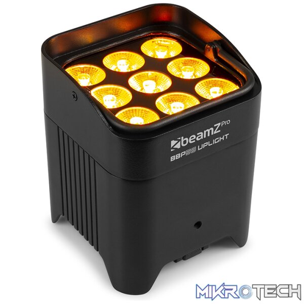 150604B_1 Beamzpro Bbp59 Led Battery Uplight Par Ip65 9X 12W Rgbawuv - Image 1