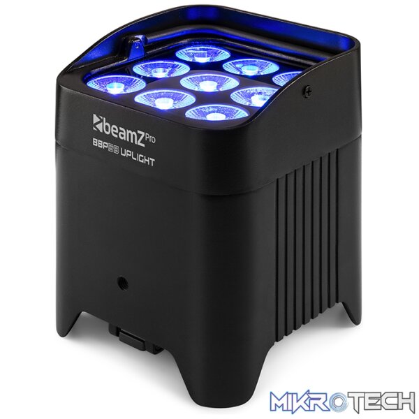 Beamzpro Bbp59 Led Battery Uplight Par Ip65 9X 12W Rgbawuv - Image 2