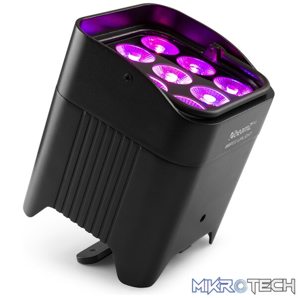 Beamzpro Bbp59 Led Battery Uplight Par Ip65 9X 12W Rgbawuv - Image 4