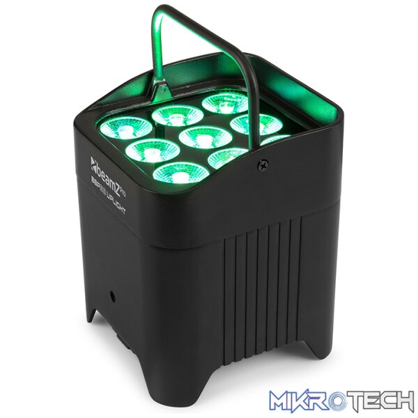 Beamzpro Bbp59 Led Battery Uplight Par Ip65 9X 12W Rgbawuv - Image 6