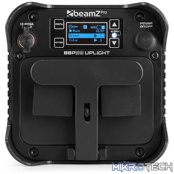 Beamzpro Bbp59 Led Battery Uplight Par Ip65 9X 12W Rgbawuv - Image 7
