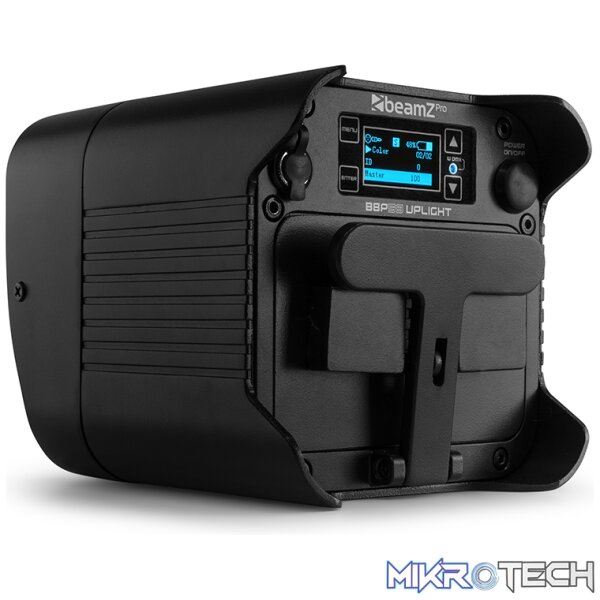 Beamzpro Bbp59 Led Battery Uplight Par Ip65 9X 12W Rgbawuv - Image 8