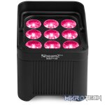 Beamzpro Bbp48 Led Battery Uplight Par Ip65 9X 12W Rgbawuv