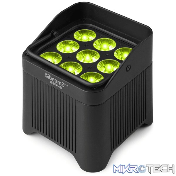 Beamzpro Bbp48 Led Battery Uplight Par Ip65 9X 12W Rgbawuv - Image 2