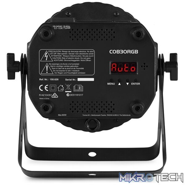Beamz Cob30Rgb Led Flatpar Ip20 1X 30W Rgb - Image 4