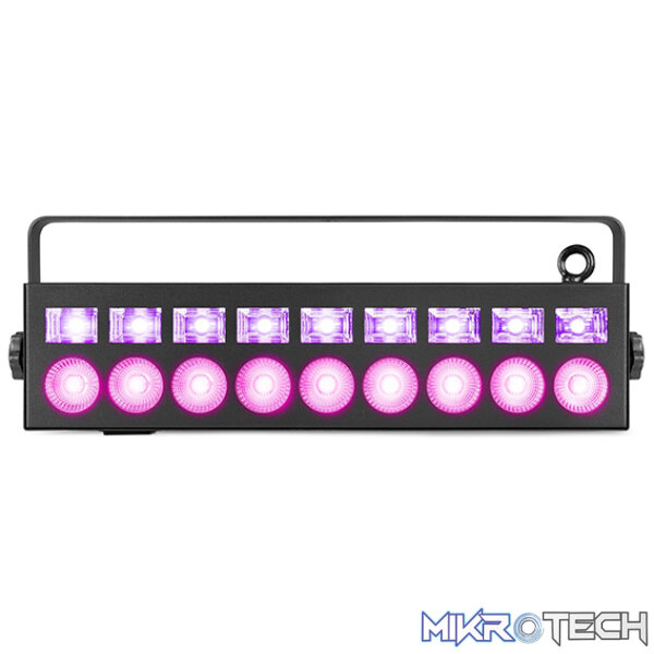 Beamz Lcb99 Led Bar 2-In-1 Effect Ip20 18X 3W/6W Rgbwuv - Image 3