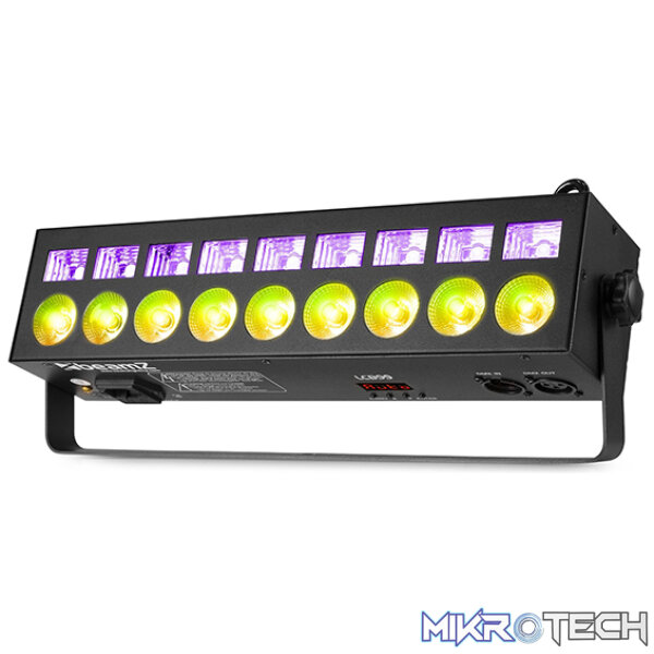 Beamz Lcb99 Led Bar 2-In-1 Effect Ip20 18X 3W/6W Rgbwuv - Image 4