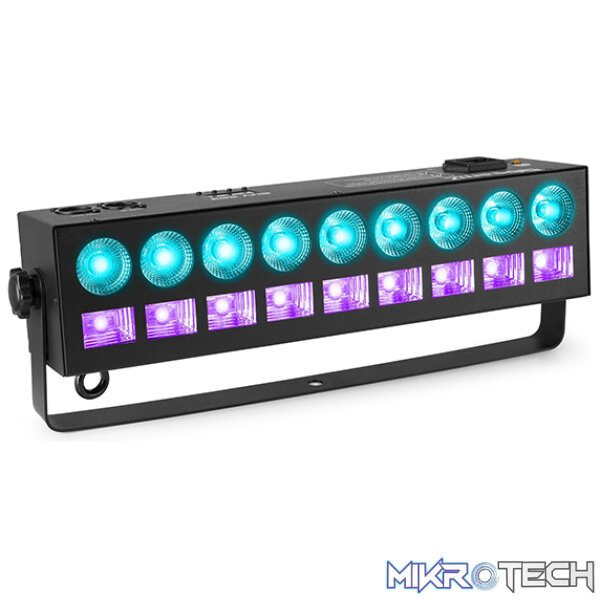 Beamz Lcb99 Led Bar 2-In-1 Effect Ip20 18X 3W/6W Rgbwuv - Image 5