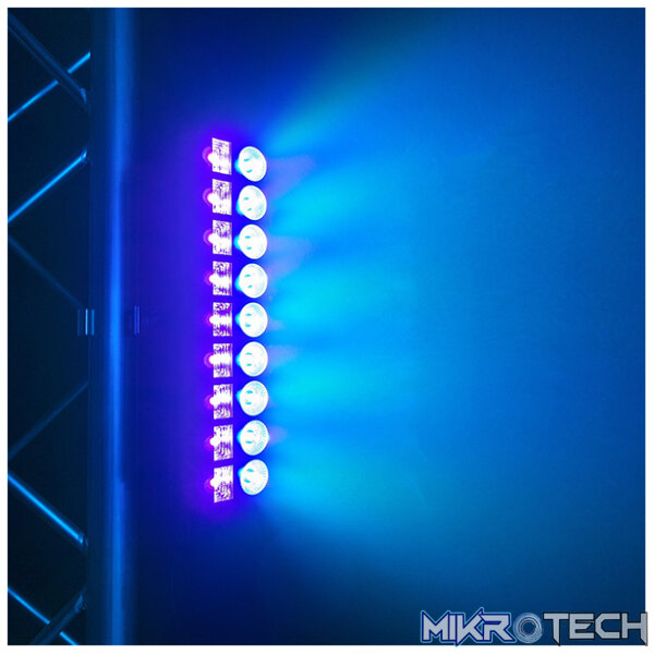 Beamz Lcb99 Led Bar 2-In-1 Effect Ip20 18X 3W/6W Rgbwuv - Image 9